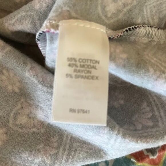 J Jill Black Pink Floral Print Bohochic Business Casual Pullon Skirt Sz S - Picture 3 of 5